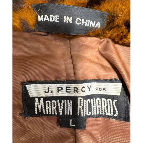 J. Percy for Marvin Richards Vintage Leopard Print Coat - Picture 10 of 12